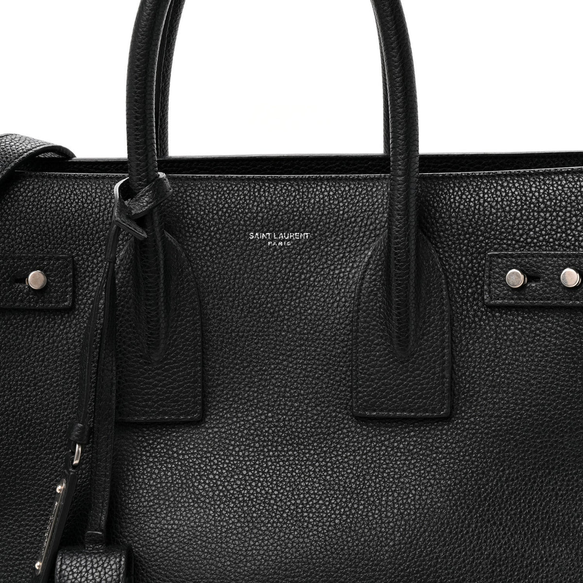 Grained Calfskin Small Supple Sac De Jour Black