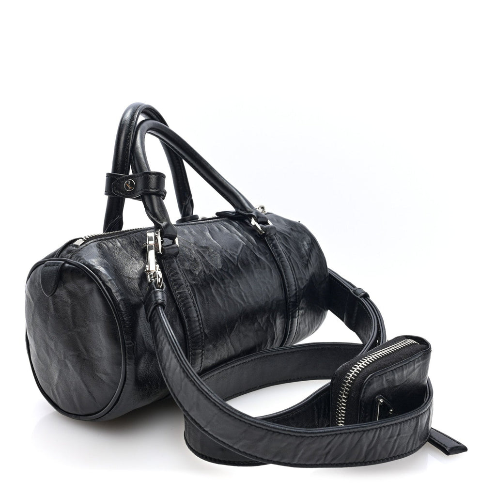 Nappa Antique Re-Edition 2002 Barrel Shoulder Bag Black