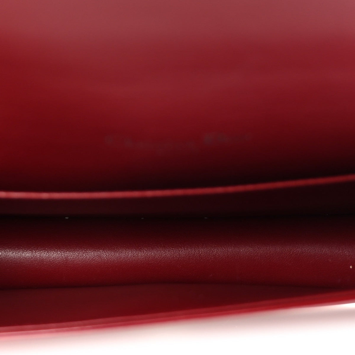Patent Cannage Lady Dior Clutch Red