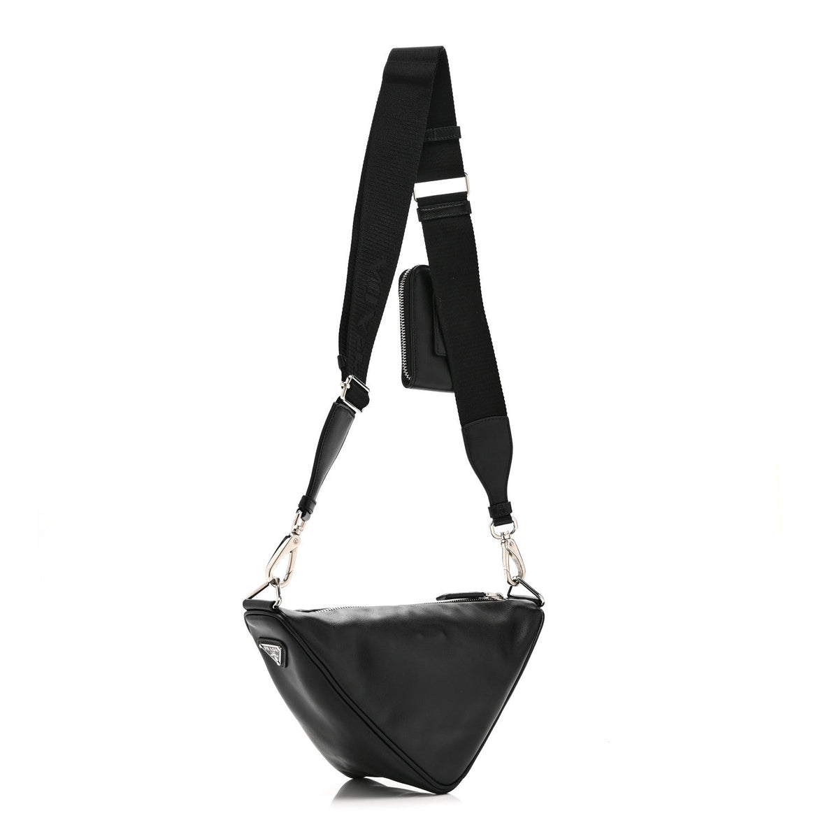 Grace Lux Triangle Shoulder Bag Black