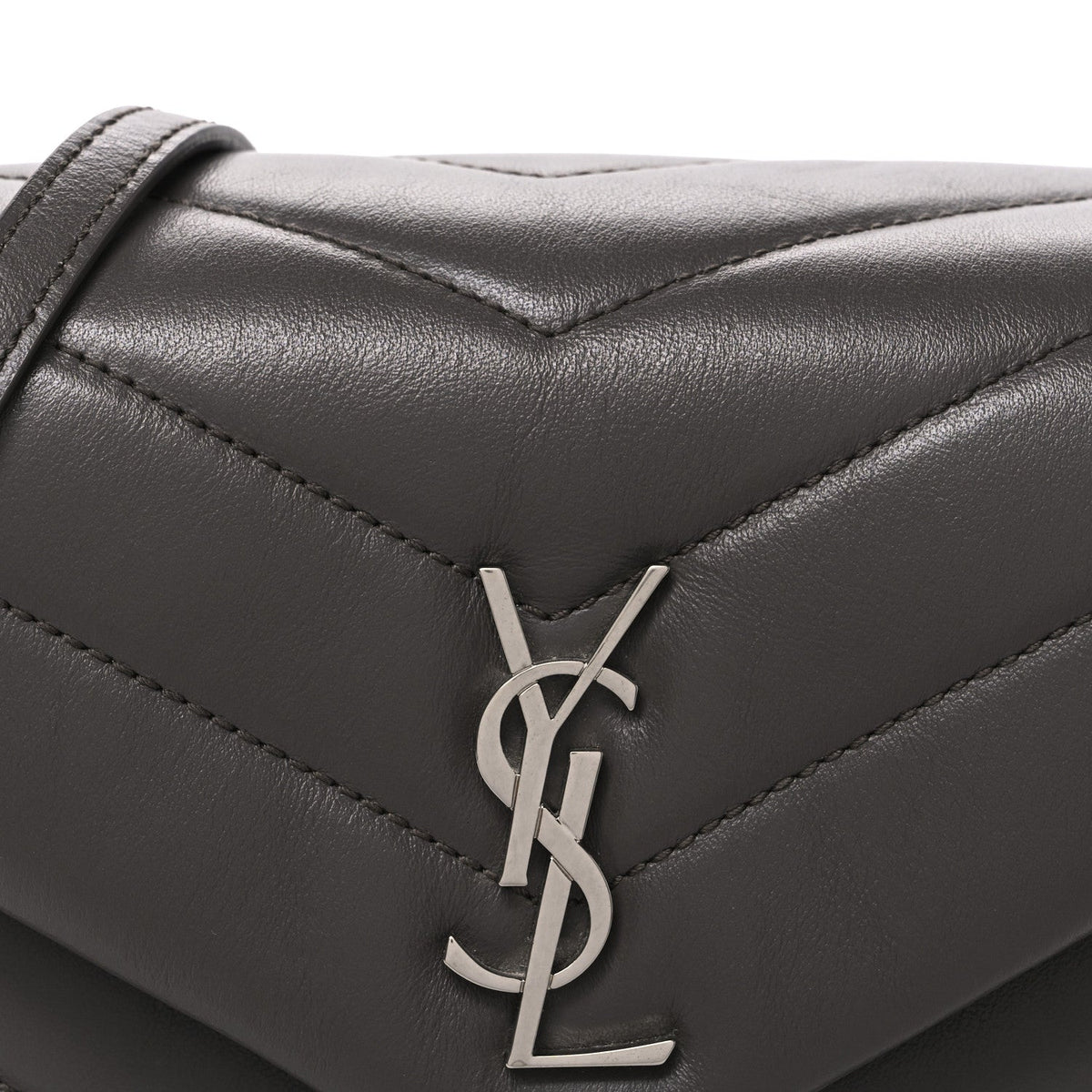 Calfskin Y Quilted Monogram Toy Loulou Crossbody Bag Earth