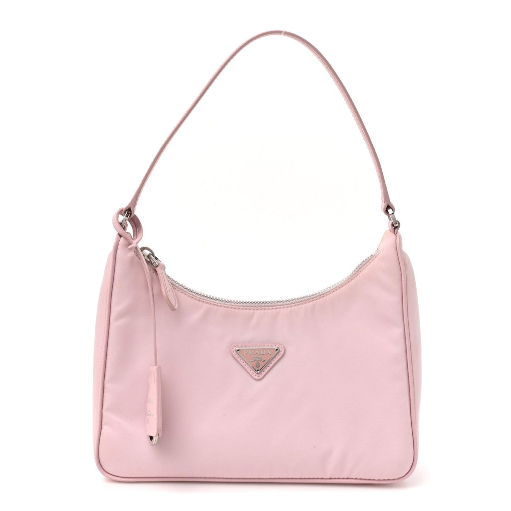 Re-Nylon Saffiano Mini Re-Edition 2005 Bag Alabastro