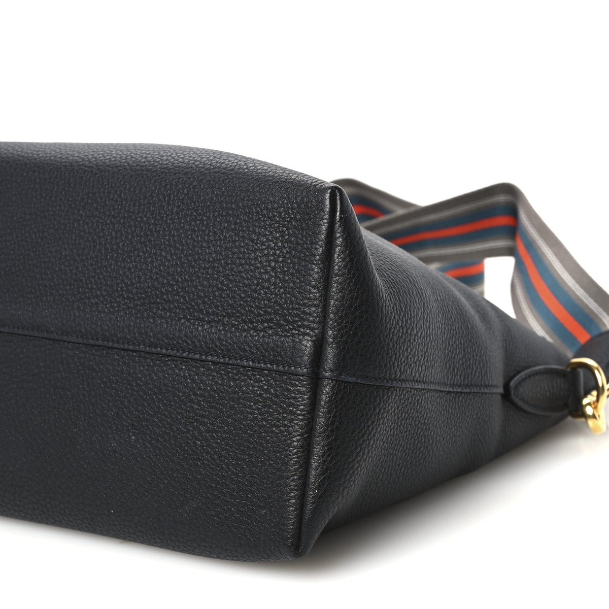 Vitello Daino Small Tote Black