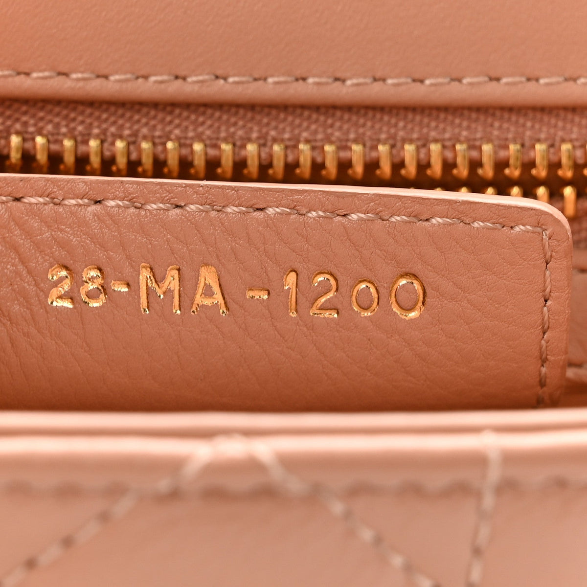 Calfskin Cannage Small Caro Bag  Rose De Vents