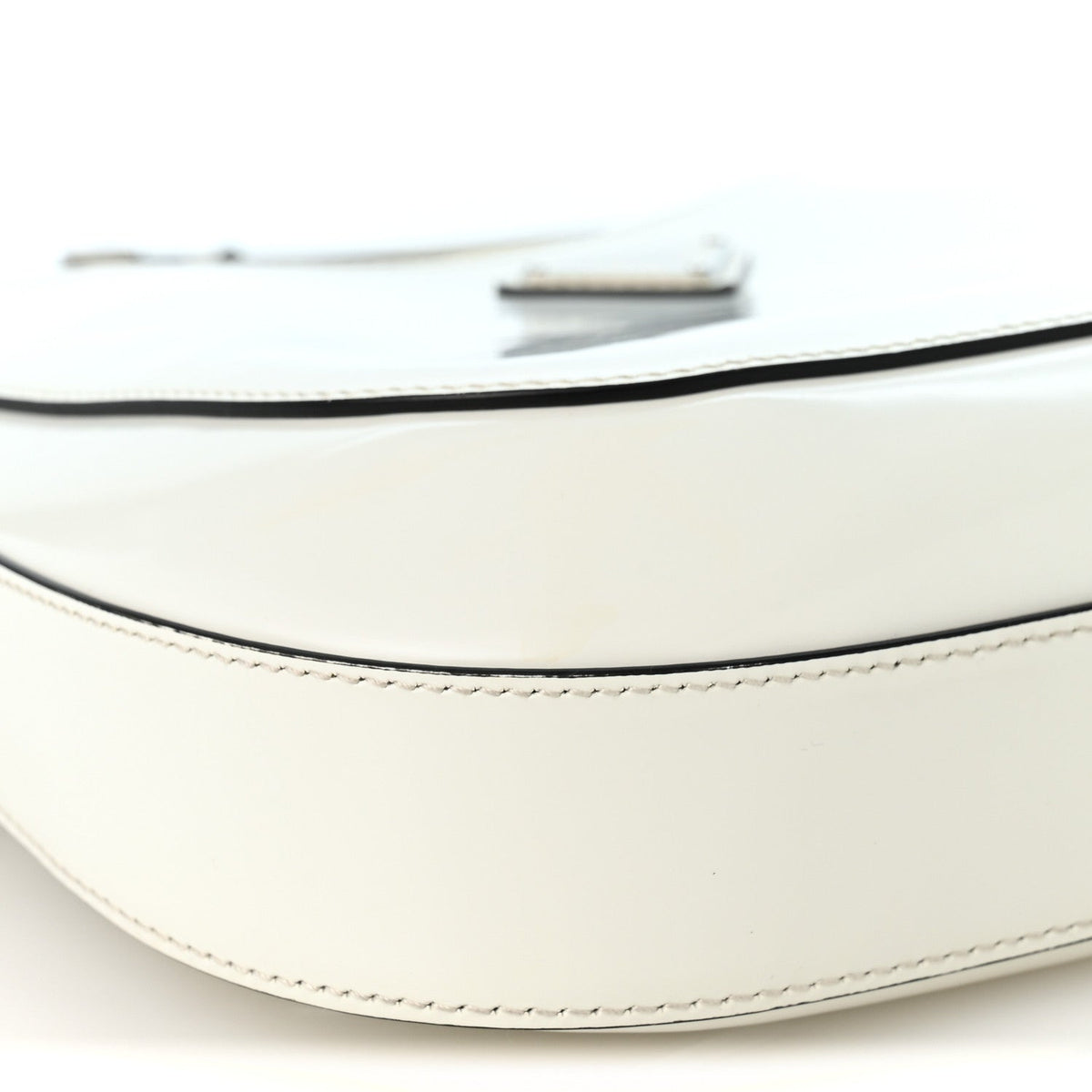 Spazzolato Cleo Adjustable Strap Shoulder Bag White