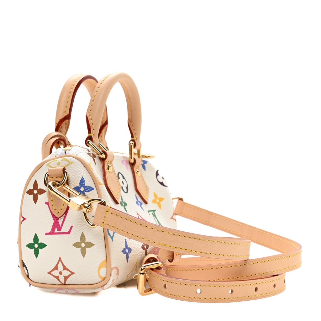 LV X TM Monogram Multicolor Nano Speedy White