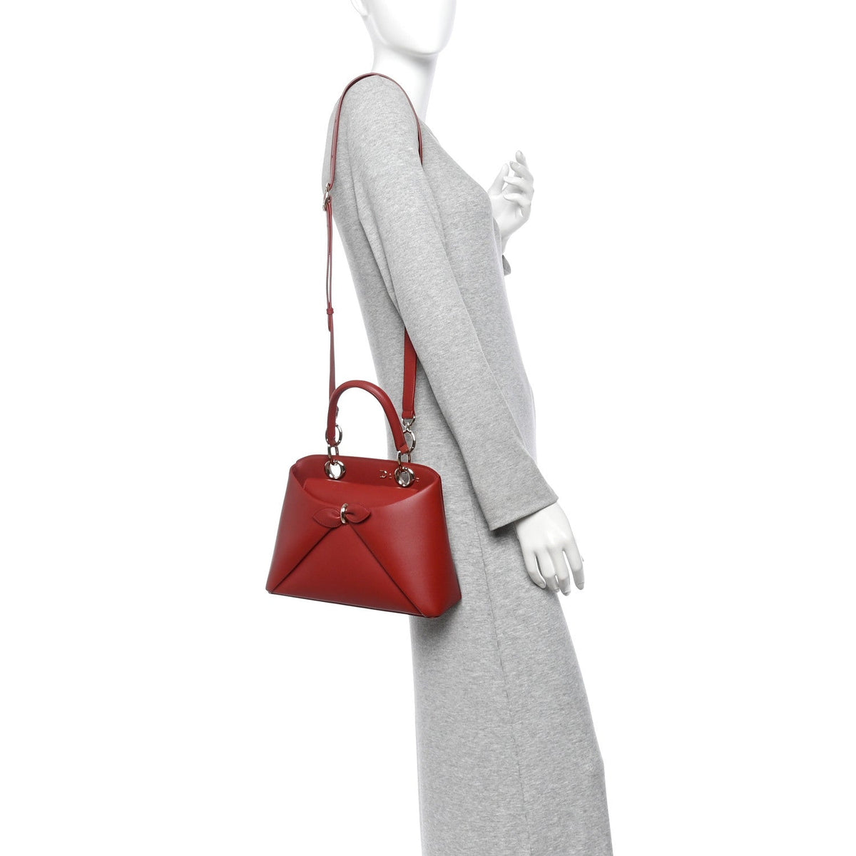 Shiny Smooth Calfskin Small Cigale Bag Garance