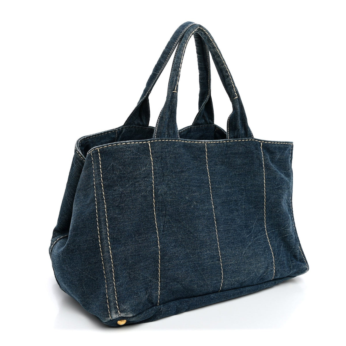 Denim Canapa Logo Tote Avio