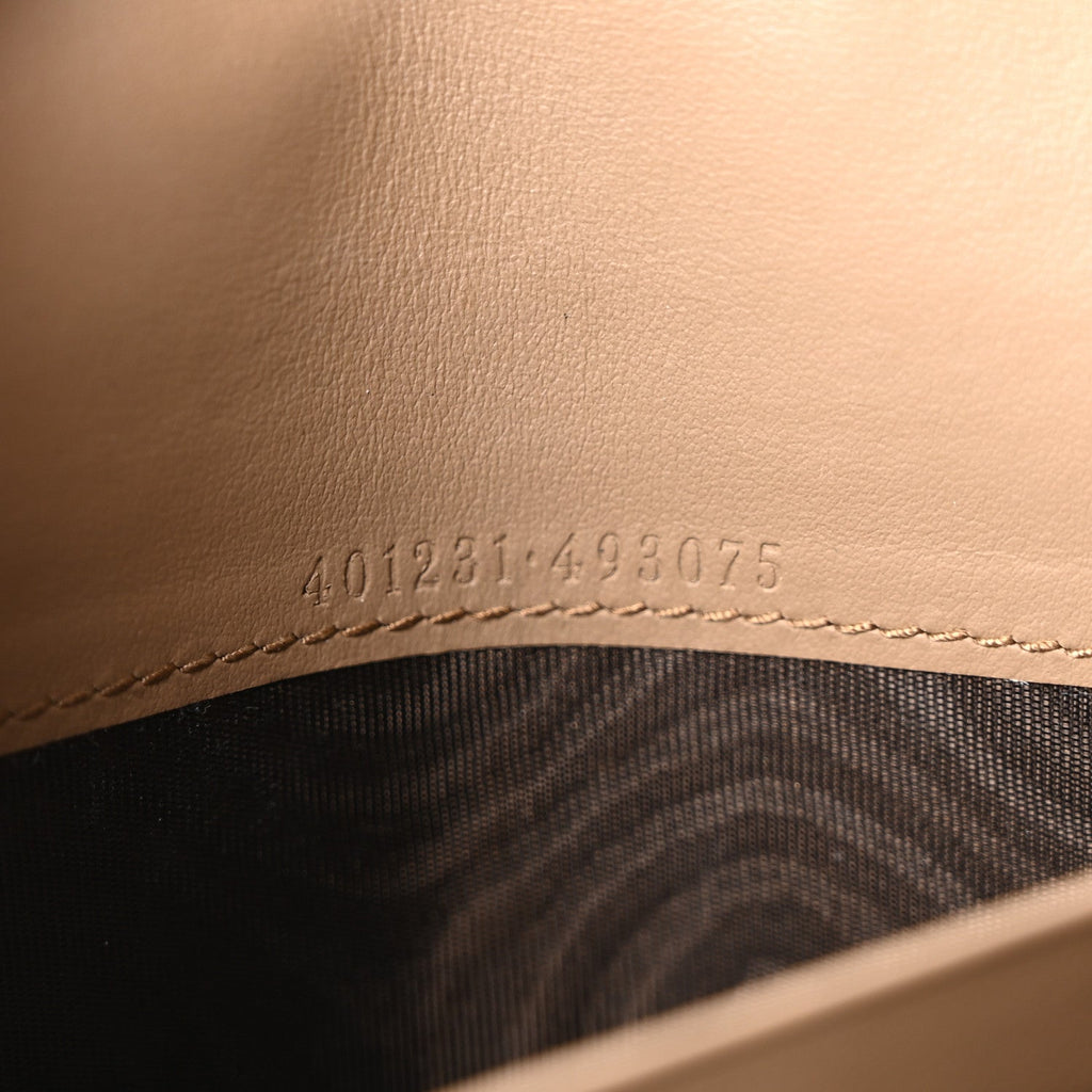 GG Supreme Monogram Mini Dionysus Chain Wallet Beige Taupe
