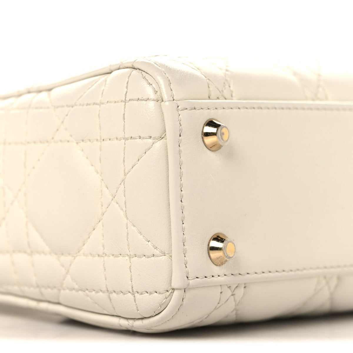 Lambskin Cannage Small My ABCDior Lady Dior Latte