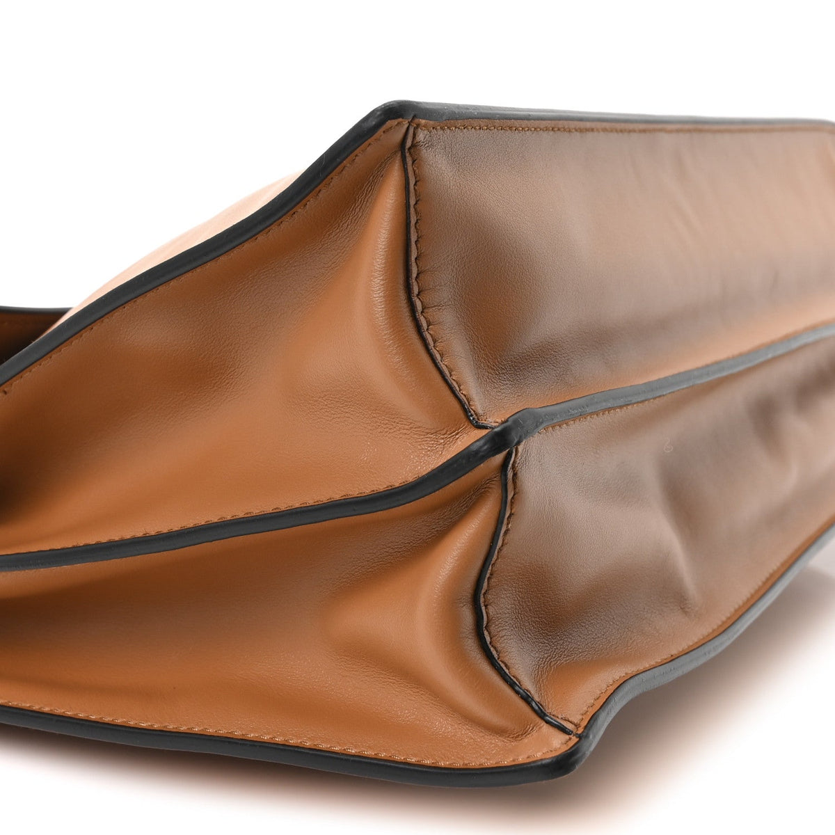 Calfskin Large Soft Sound Shoulder Bag Camel