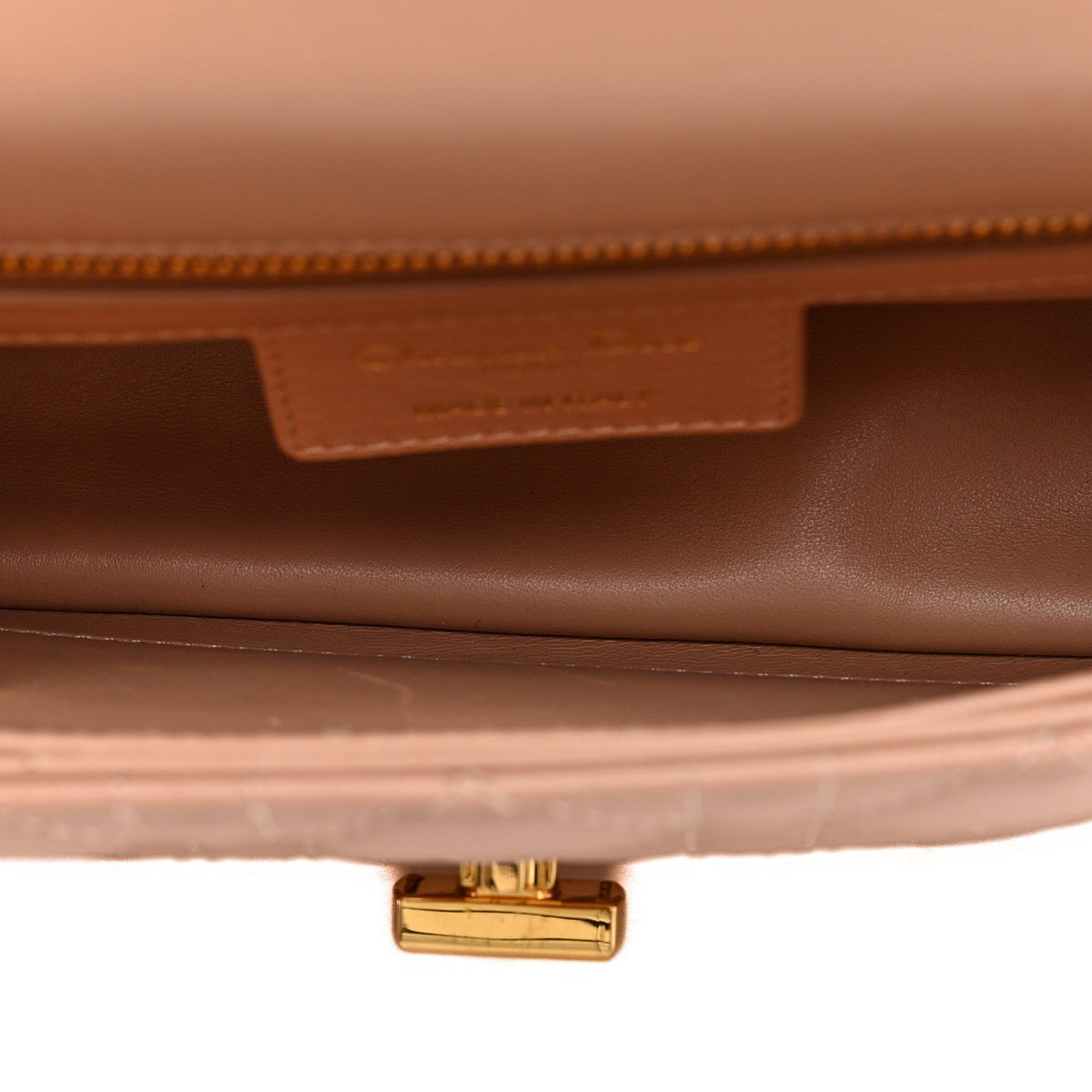 Grained Calfskin Cannage Small Caro Bag Rose De Vents