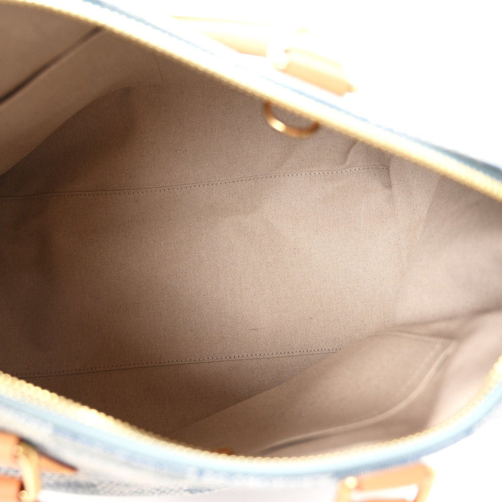 Damier Denim 3D Speedy Bandouliere 40 Bleu