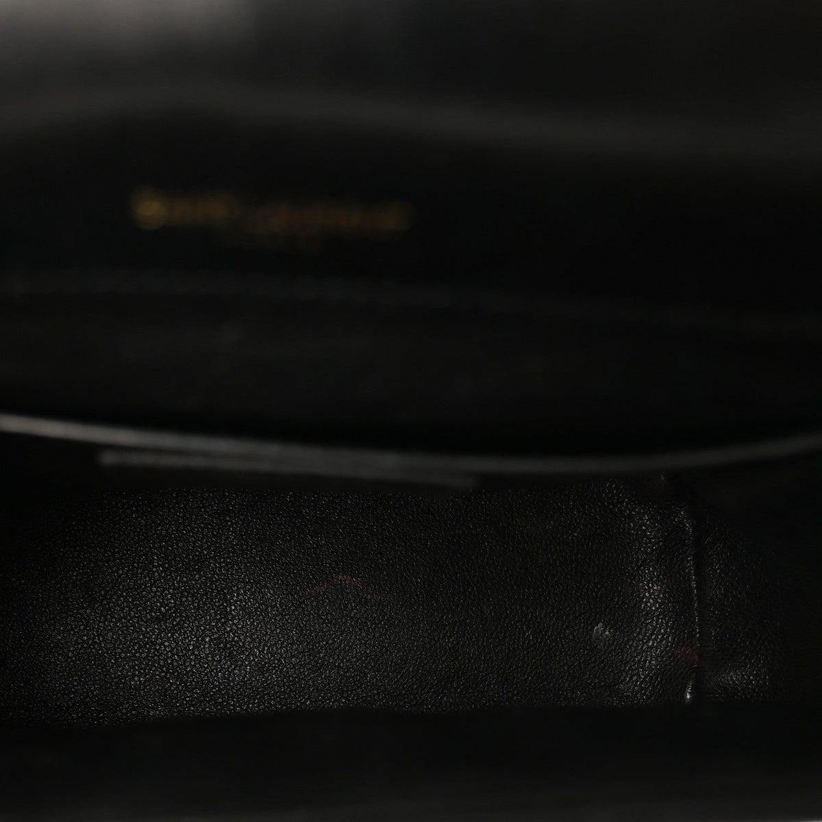 Lambskin Matelasse Monogram Medium Vicky Chain Bag Black