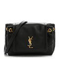 Lambskin Quilted Monogram Mini Nolita Black