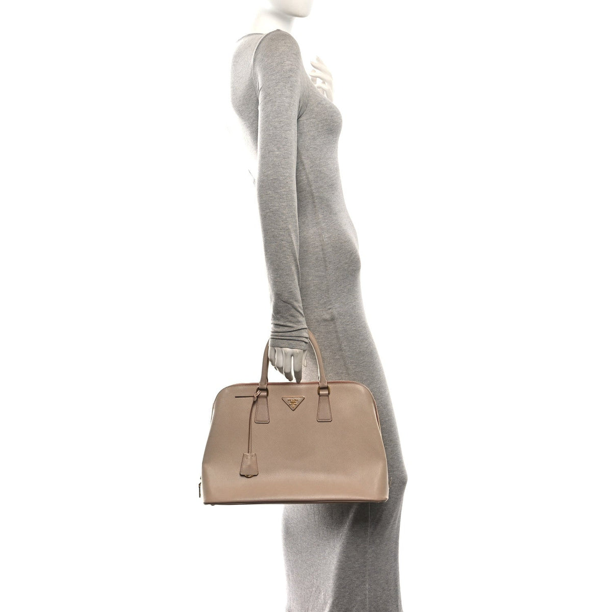 Saffiano Lux Large Promenade Tote Cammeo
