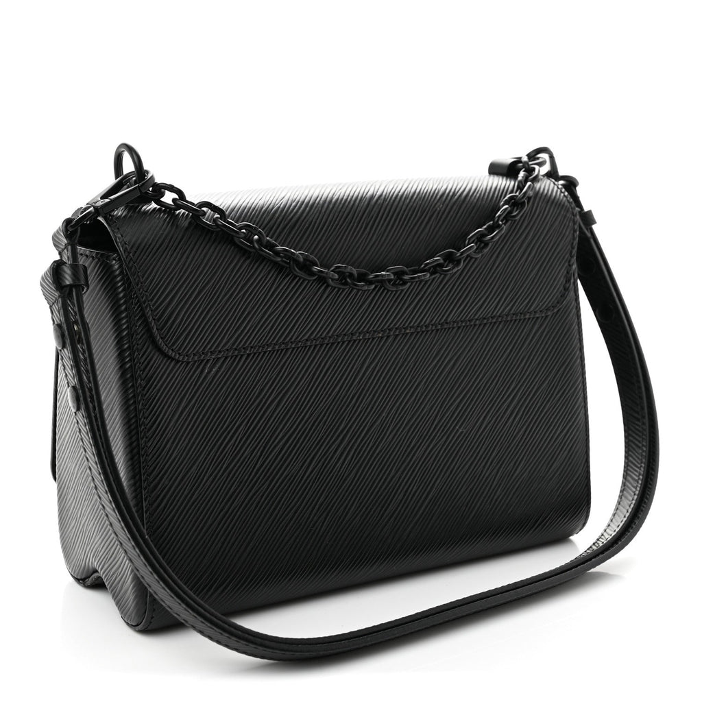 Epi Twist Shoulder Bag MM Matte Black