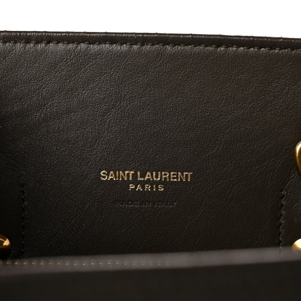Grained Calfskin Baby Sac De Jour Fog