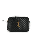 Calfskin Matelasse Monogram Lou Camera Bag Black