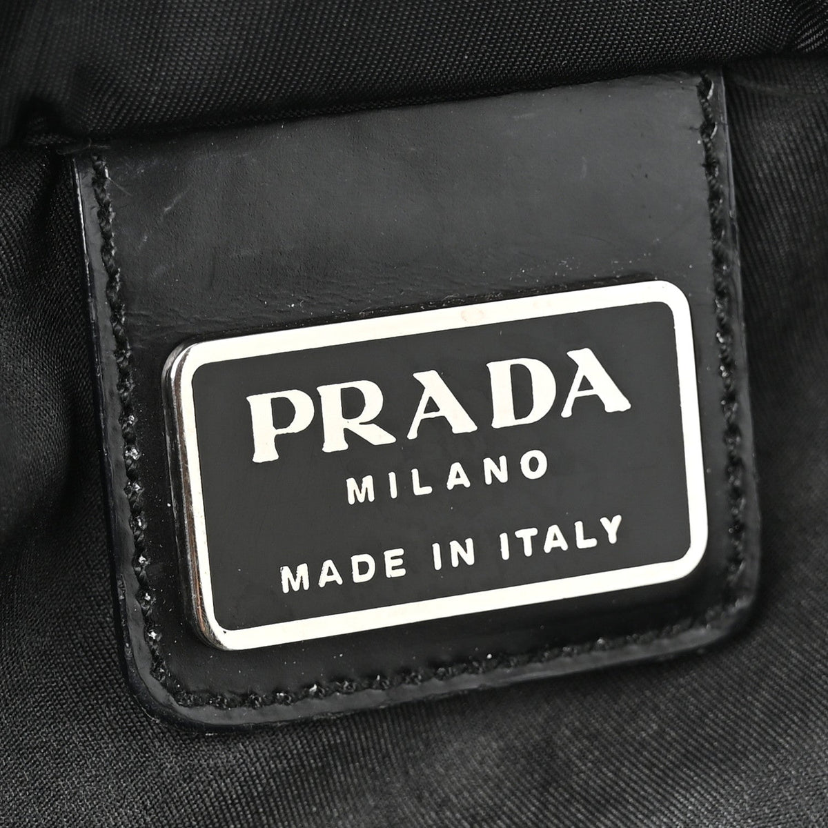 Nylon Vela Flat Messenger Bag Black