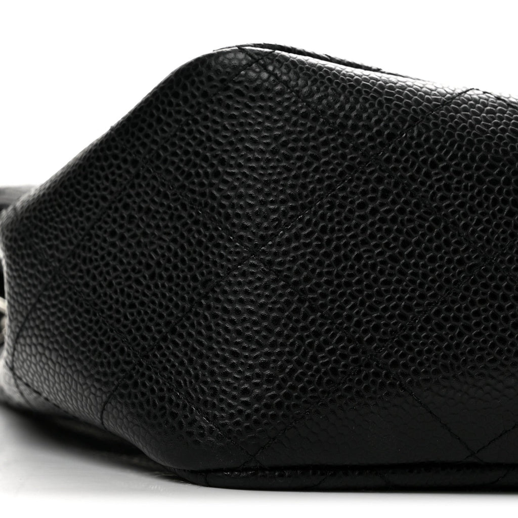 Caviar Quilted Jumbo Single Flap Black