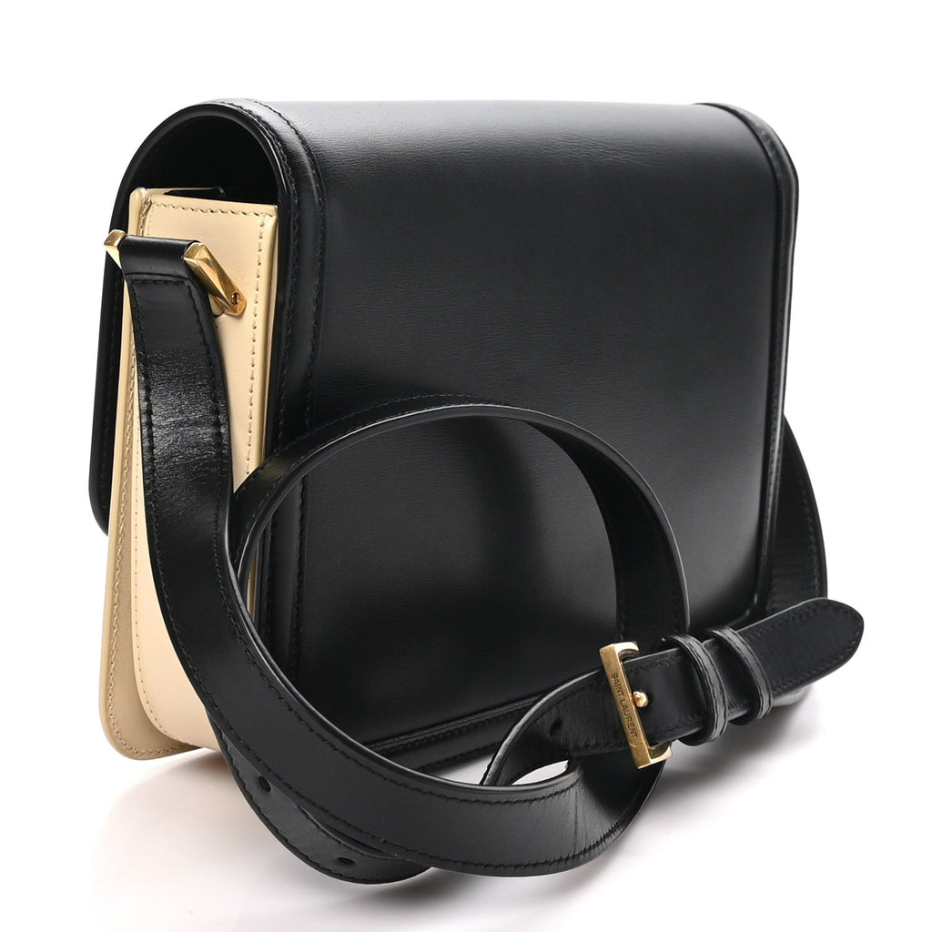 Soft Ultracalfskin Monogram Medium Solferino Satchel Black Burro