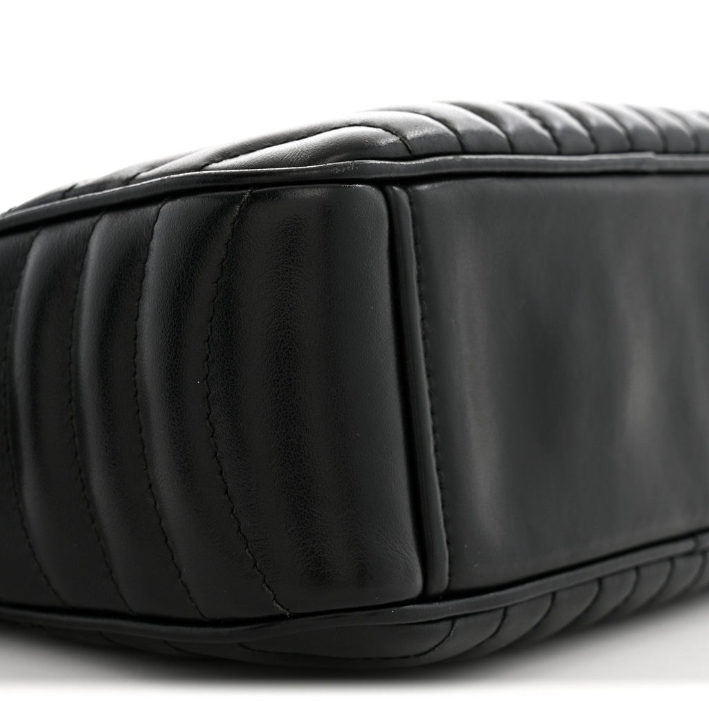 Soft Calfskin Diagramme Camera Bag Black