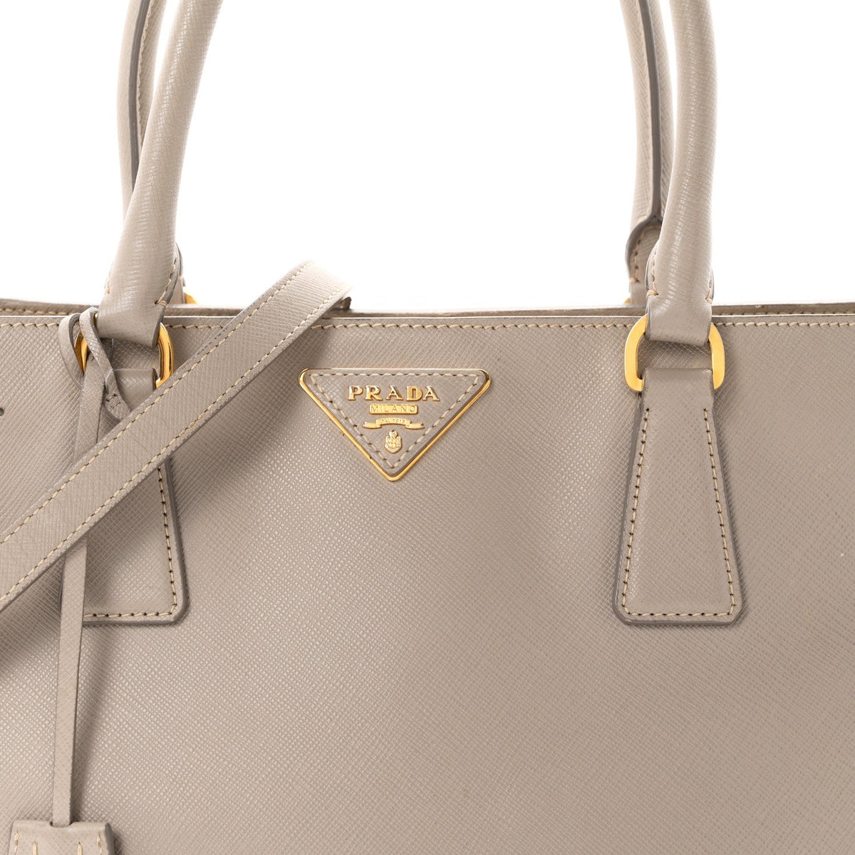 Saffiano Lux Medium Tote Argilla