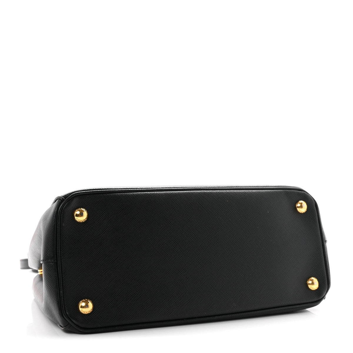 Saffiano Small Galleria Double Zip Tote Black