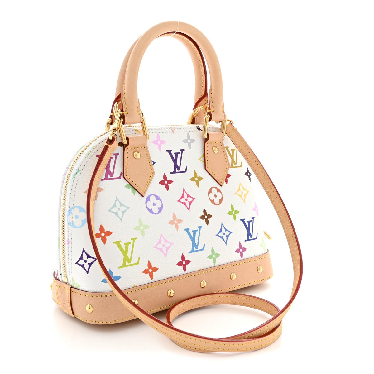 LV x TM Monogram Multicolor Alma BB White