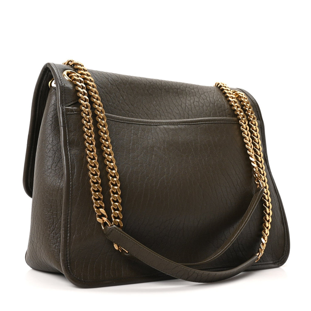 Grained Lambskin Monogram Large Niki Chain Satchel Light Musk