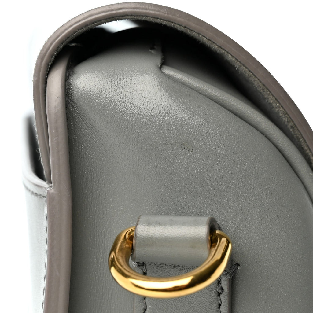 Box Calfskin Medium Bobby Flap Gray