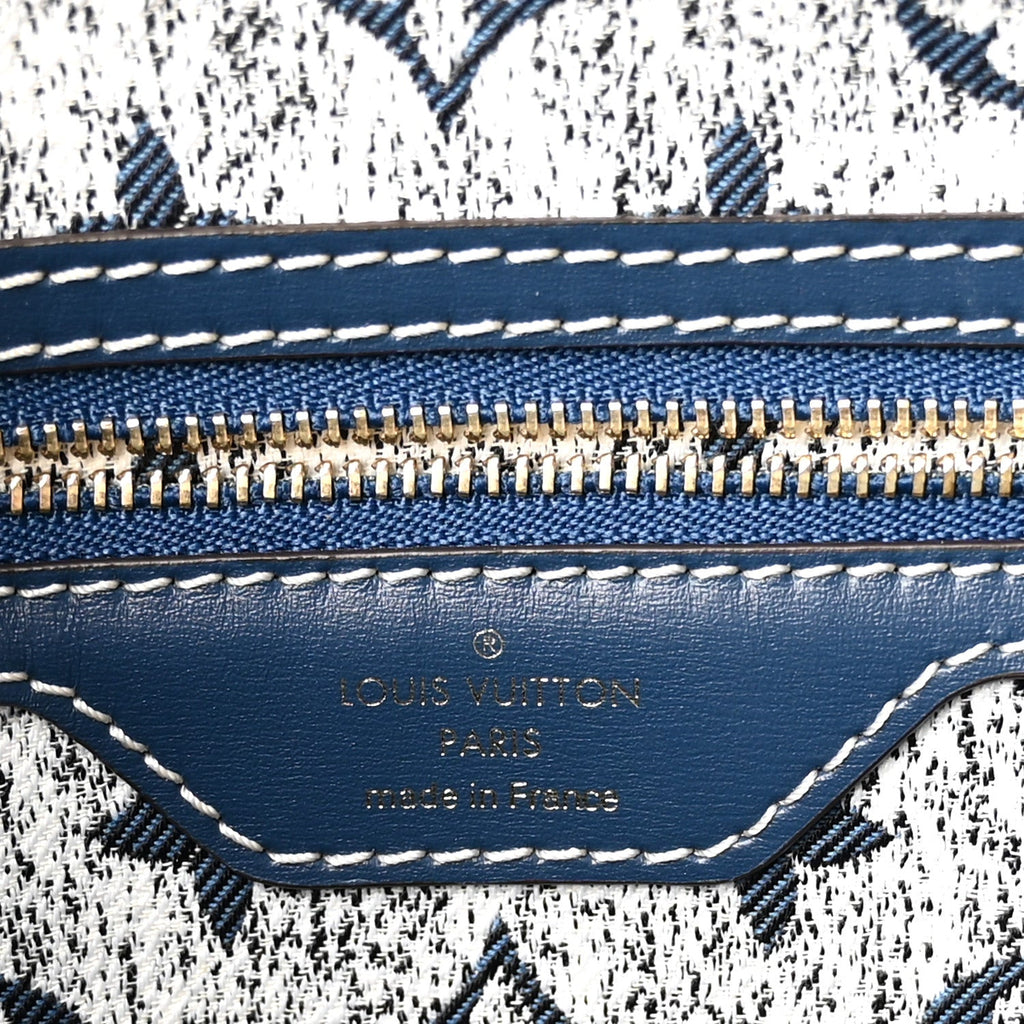 Monogram Jacquard Denim Speedy Bandouliere 25 Bleu