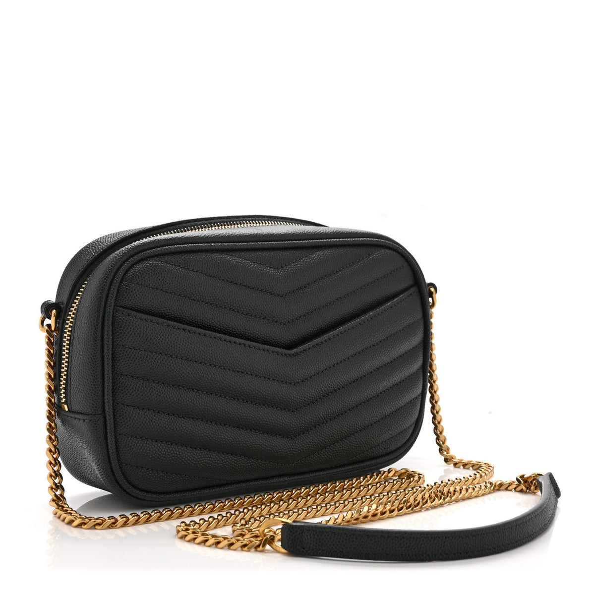 Grain De Poudre Matelasse Monogram Mini Lou Camera Bag Dark Smog