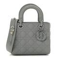 Ultra Matte Calfskin Cannage Small My ABCDior Lady Dior Grey