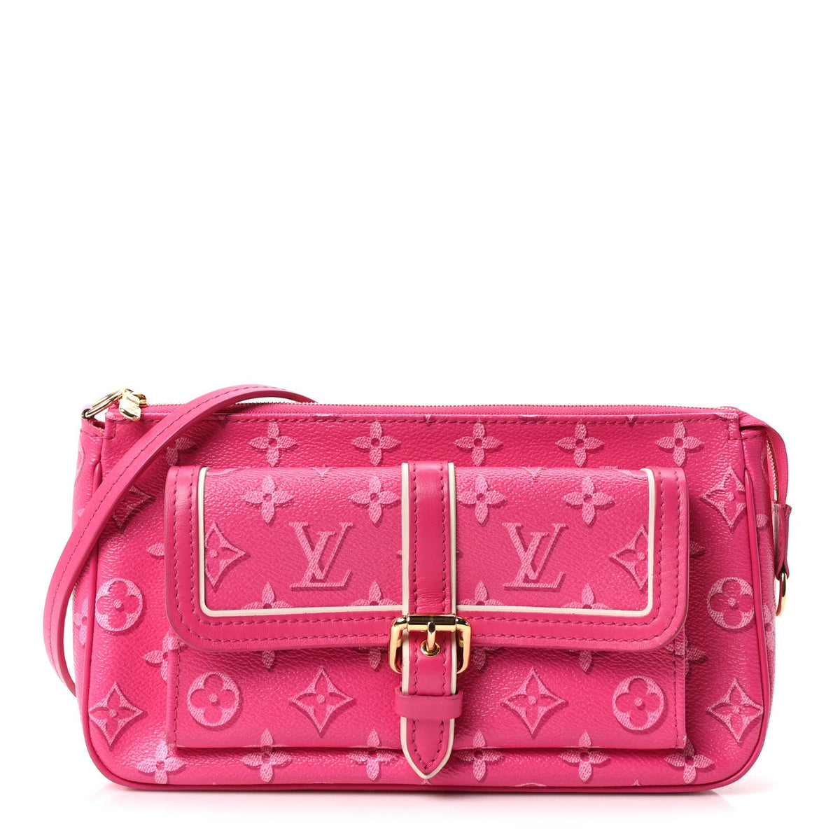 Monogram Fall For You Maxi Multi Pochette Accessories Fuchsia