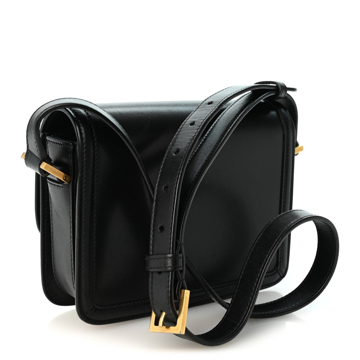 Smooth Calfskin Small Solferino Satchel Black