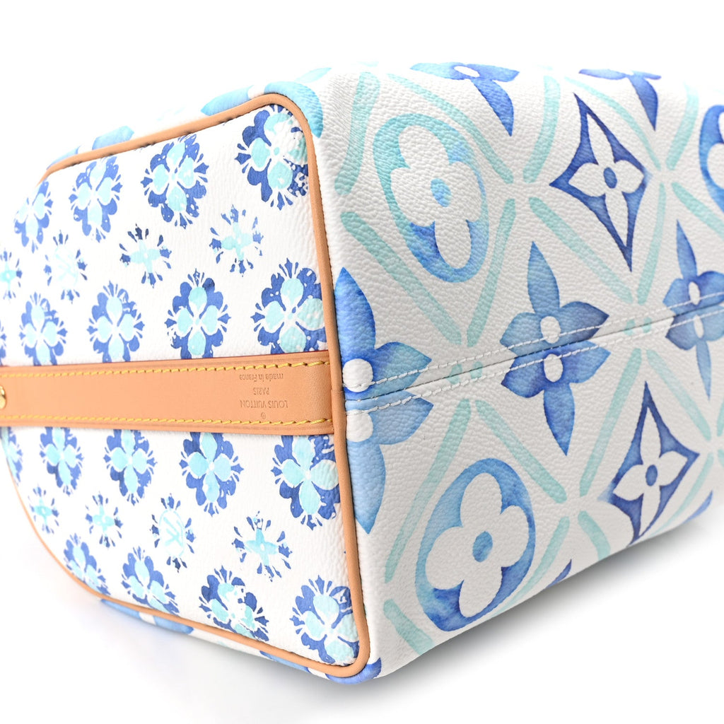 Monogram Tiles By The Pool Speedy Bandouliere 25 Lagoon Blue