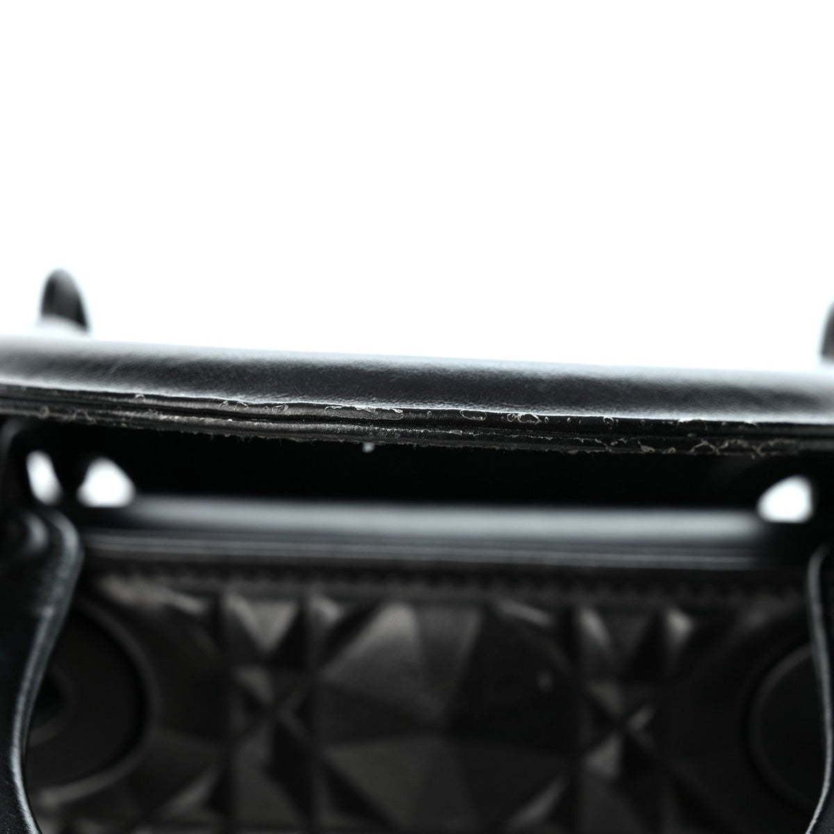 Calfskin Cannage Diamond Small My ABCDior Lady Dior Black