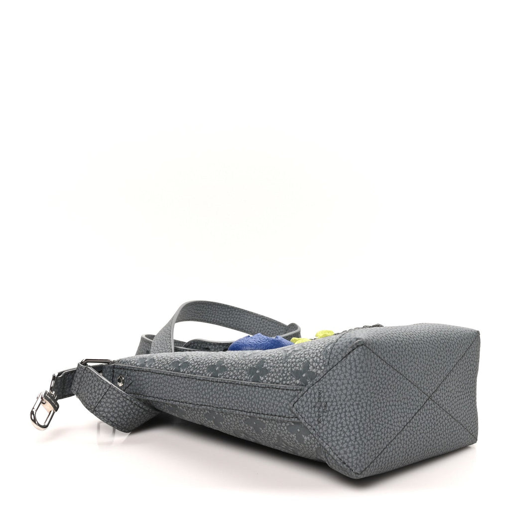 Taurillon Monogram Chalk Hobo Cruiser PM Granite Gray