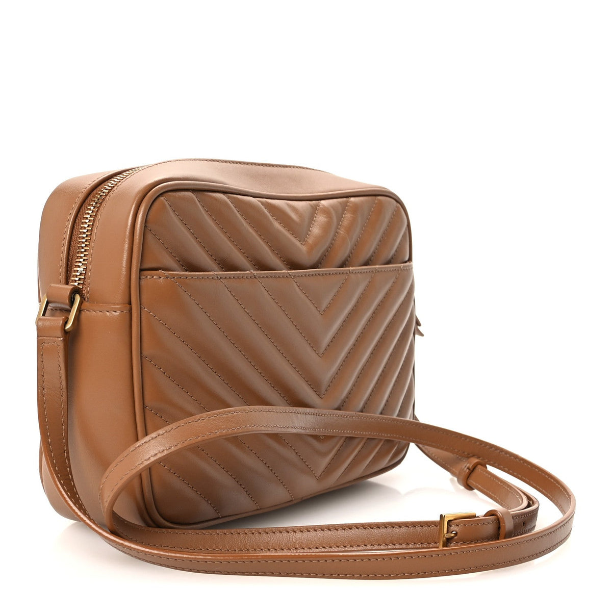Calfskin Matelasse Monogram Lou Camera Bag Cinnamon