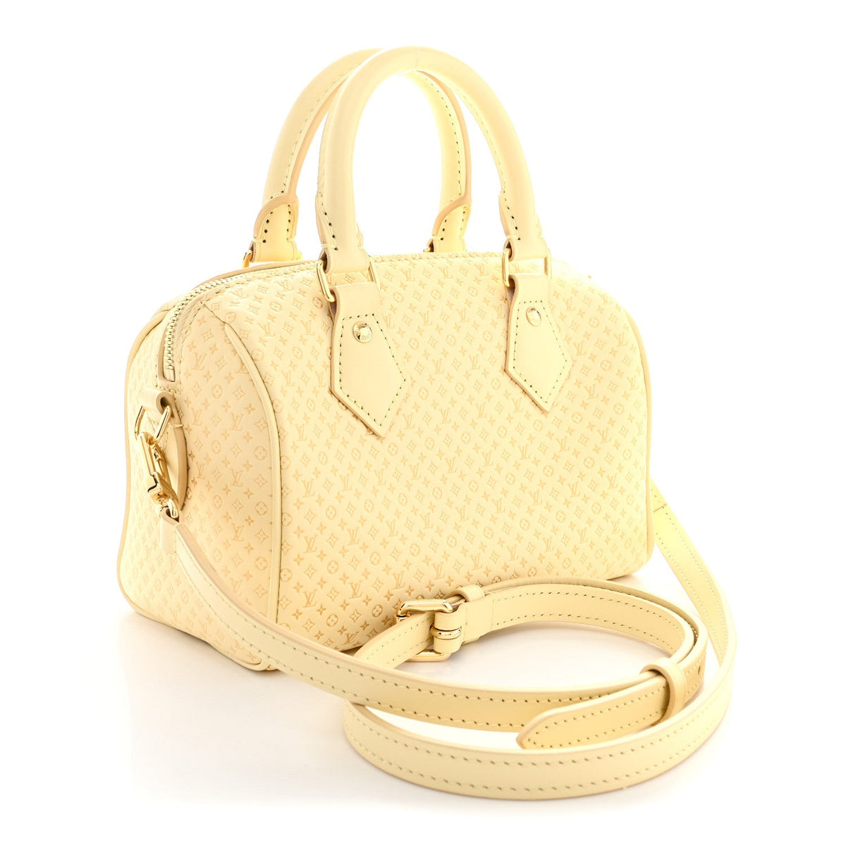 Calfskin Minigram Speedy Bandouliere 20 Banane