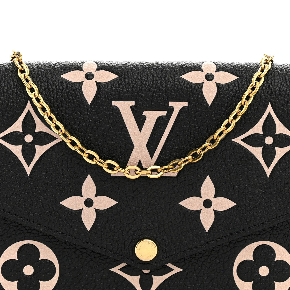 Empreinte Monogram Giant Felicie Pochette Black Beige