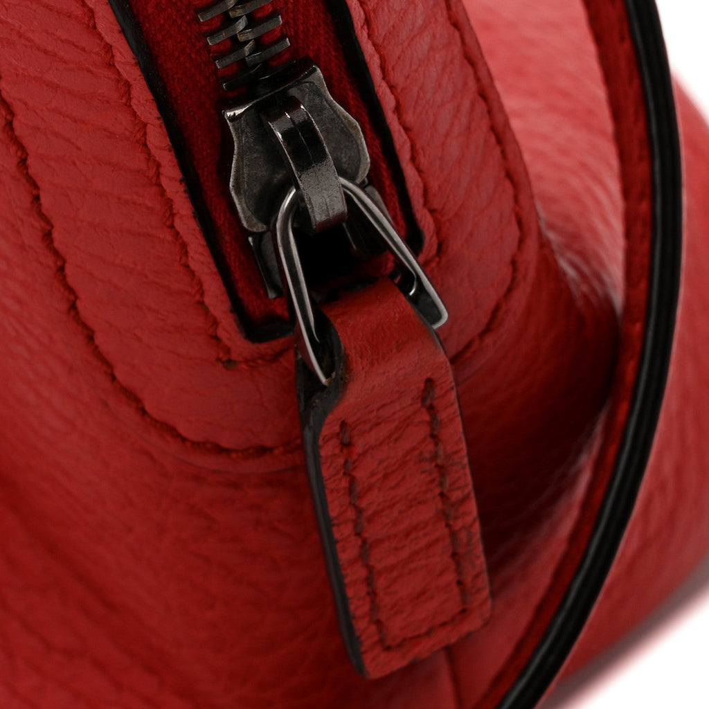 Calfskin Mini Dome Bag Sporting Red
