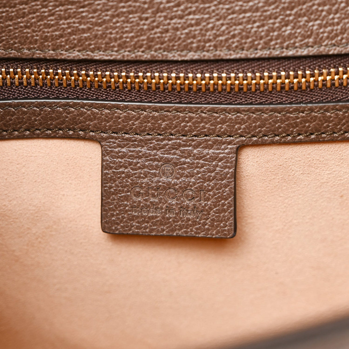 GG Supreme Monogram Web Small Ophidia Flap Messenger Bag Brown