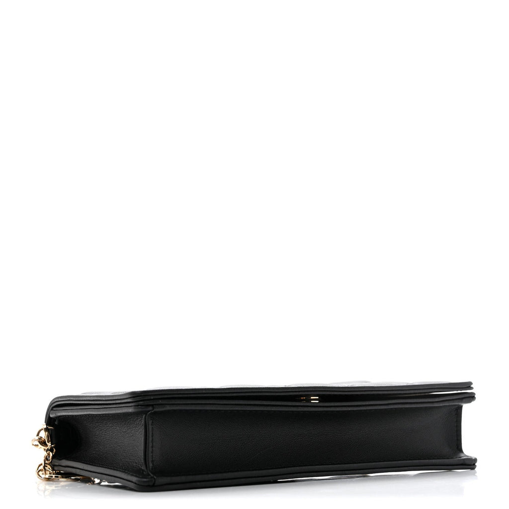 Lambskin Cannage Lady Dior Pouch Black