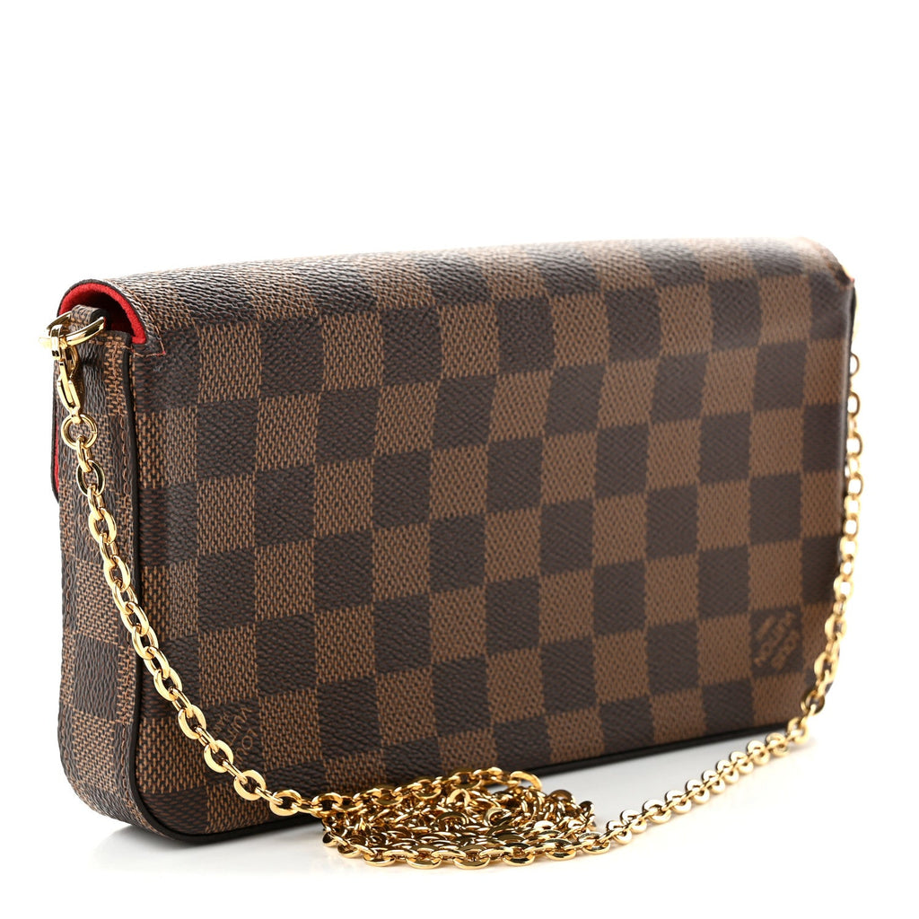 Damier Ebene Pochette Felicie Chain Wallet
