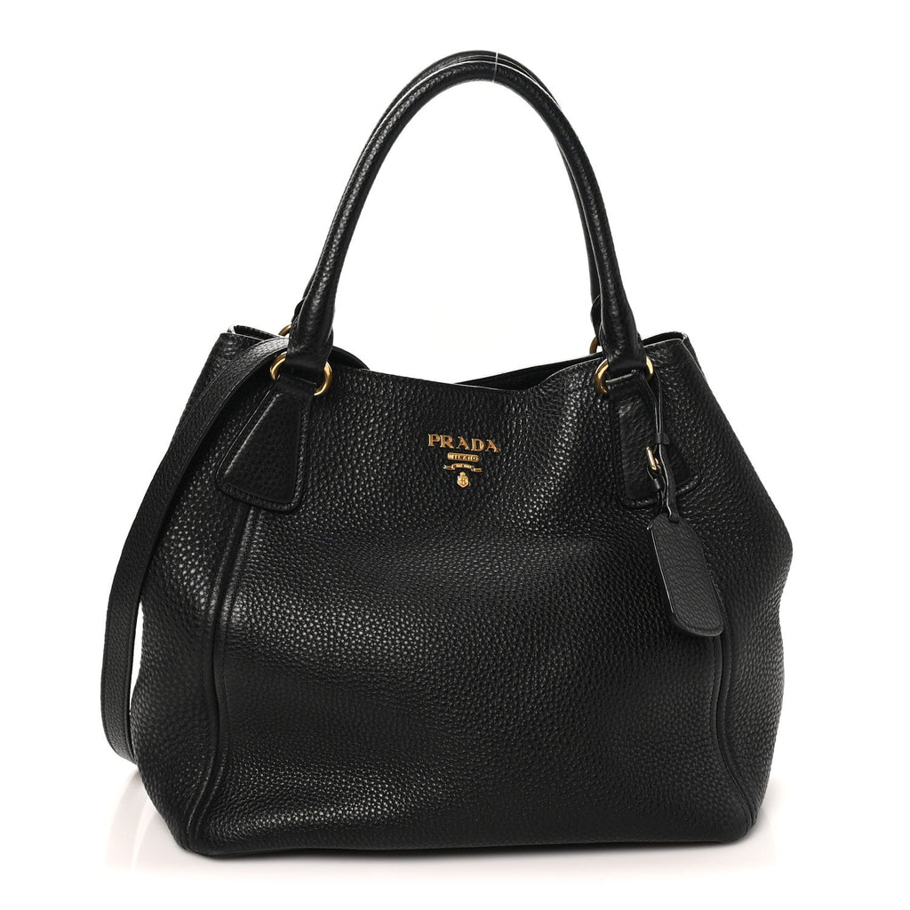 Vitello Daino Tote Black