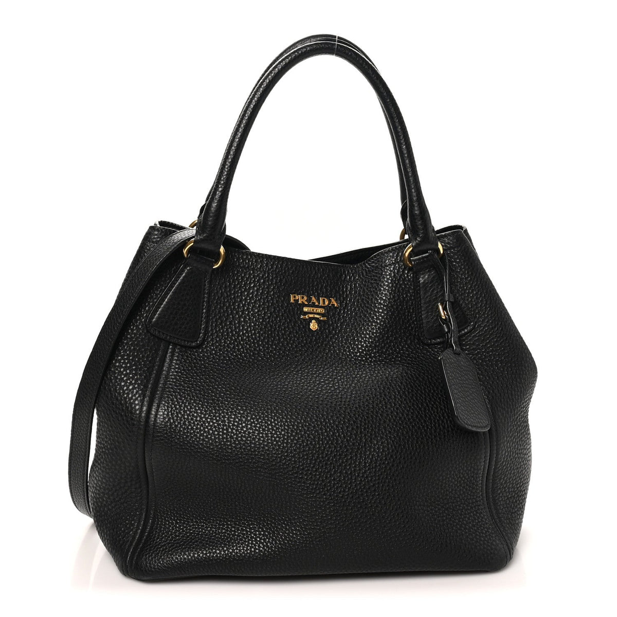Vitello Daino Tote Black