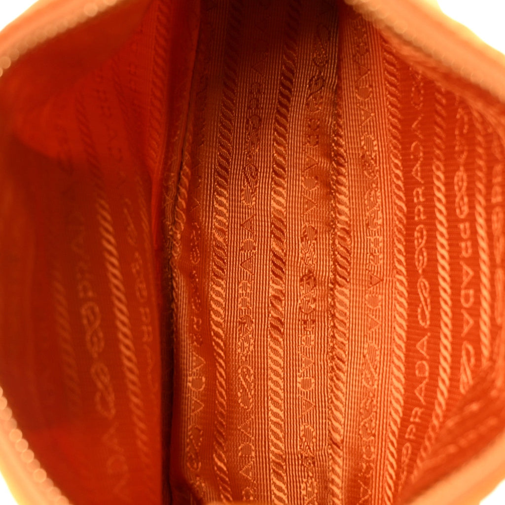Nylon Saffiano Re-Edition 2005 Shoulder Bag Amber